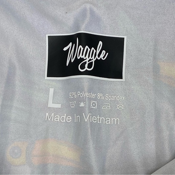 Waggle Tropical Toucan Palm Trees Golf Polo Shirt - Picture 5 of 6